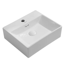 Раковина подвесная Mixxus Premium QUADRO-0205 410х360х130mm с отверстием под смеситель и переливом