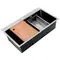 Мойка Zerix ZH7545-SET-05 DECOR NANO-BLACK (3.0/0.8) с нерж. стали, комплект (графит) (ZM5582) Мойка Zerix ZH7545-SET-05 DECOR NANO-BLACK (3.0/0.8) с нерж. стали, комплект (графит) (ZM5582)