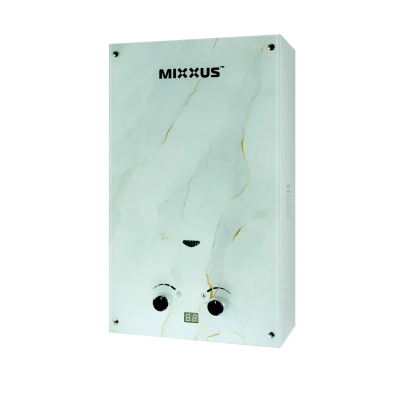 Газовая колонка MIXXUS GWH-0510 BASIC GLASS дымоходная 10 л/мин (панель из стекла с рисунком) (WH00