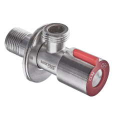 Кран для подключения сантехприборов 1/2x1/2 Mixxus VAL-02 красный (нерж. сталь) (SS0049)