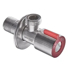 Кран для подключения сантехприборов 1/2x1/2 Mixxus VAL-02 красный (нерж. сталь) (SS0049)