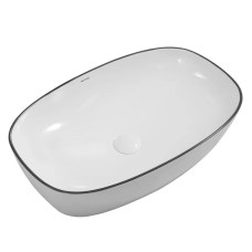 Раковина накладная Mixxus Premium DIVERSE-0111 EDGE BLACK 600х380х140mm (MP6562)