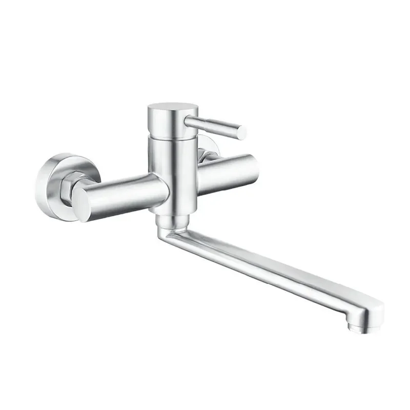 Смеситель для кухни Champion SUS-005 CHROME настенный из нержавеющей стали (CH6536)