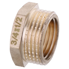Футорка 1/2"х3/4" Koer KF.F0608.WN без никеля (KR2985)