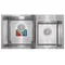 Набір MIXXUS SET-7843D-220x1.0-SATIN (мийка + змішувач + диспенсер + сушка для посуду) (MX0583)