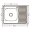 Кухонна мийка накладна ZERIX Z8050L-06-160E (satin) (ZX1612)