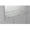 Зеркало настенное Zerix SANSA MRZ04-450x600x100 прямоугольное с полкой и декором (ZX5626)