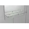 Зеркало настенное Zerix SANSA MRZ04-450x600x100 прямоугольное с полкой и декором (ZX5626)