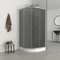 Душевая кабина с низким поддоном Mixxus PLAIN SCT02-90x90x195-GR SATIN серое тонированное стекло 4м