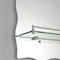 Зеркало настенное Zerix MIRRA MRZ02-450x600x105 прямоугольное с дугообразным верхом, фигурными бока
