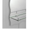 Зеркало настенное Zerix MIRRA MRZ02-450x600x105 прямоугольное с дугообразным верхом, фигурными бока