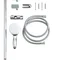Душевый гарнитур со штангой, 1 режим струи Grohe New Tempesta Classic (27924001)
