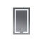 Зеркало Mixxus Hard MR06-50x80 (часы, LED-подсветка, антизапотевание) (MI6011)