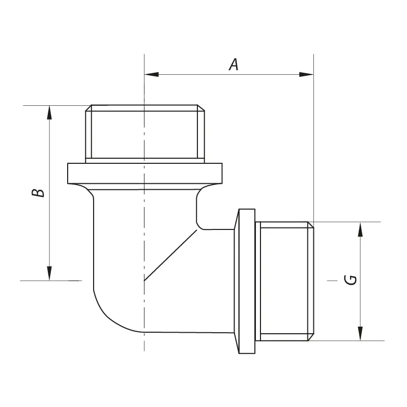 Угол 1/2'' НН Koer KF.L06M (KF0071) Угол 1/2'' НН Koer KF.L06M (KF0071)
