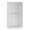 Душевая кабина без поддона Mixxus LINES SC01-90x90x185-TR CHROME прозрачное стекло 6мм (MI6915)