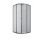 Душевая кабина с низким поддоном Mixxus PLAIN SCT02-90x90x195-TR GRAPHITE прозрачное стекло 4мм (MI