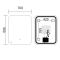 Зеркало Mixxus Premium DIVERSE MR15-90x70-REVERSE (LED Touch, Anti-fog, димер (3-6,5kK)) (MP6639)