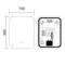 Зеркало Mixxus Premium DIVERSE MR15-90x70-REVERSE (LED Touch, Anti-fog, димер (3-6,5kK)) (MP6639)