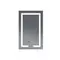 Зеркало Mixxus HARD MR06-50x80-CASE с LED Touch, Anti-fog, димером, рег. яркости, часами (MI6657)