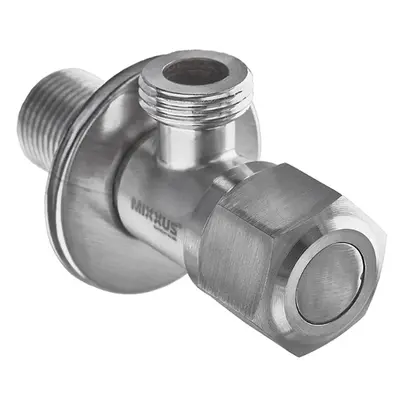 Кран для подключения сантехприборов Mixxus VAL-06-1/2x1/2 из нержавеющей стали SUS304 (MI6809)