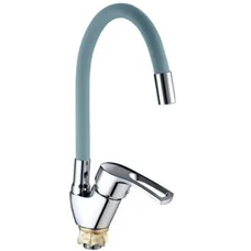 Смеситель для кухни Mixxus YUB4-181 Reflector Gray с серым силиконовым изливом (MI6483)