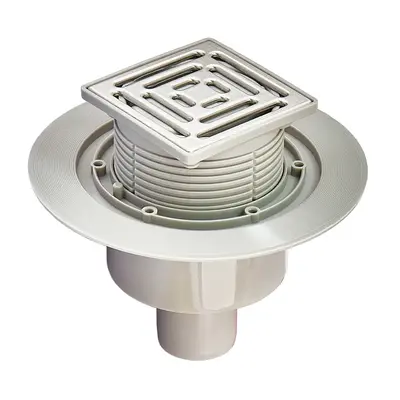 Душевой трап из нержавеющей стали SUS304 Koer FD14-100x100-180 (прямой отвод) (AC0662)