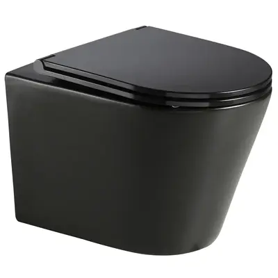 Подвесной унитаз Mixxus Premium BEVEL-0301-T3 BLACK 515х355х365mm, система смыва TORNADO 3.0 (MP659 Подвесной унитаз Mixxus Premium BEVEL-0301-T3 BLACK 515х355х365mm, система смыва TORNADO 3.0 (MP659