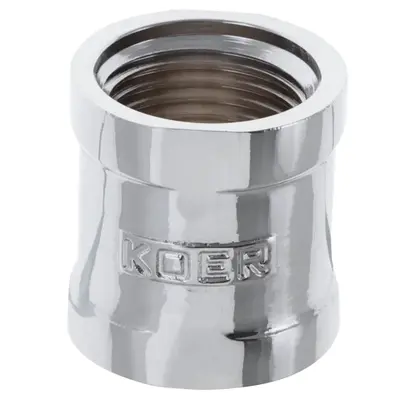 Муфта 1/2" (хром) Koer KF.C06.chr (KF0116) Муфта 1/2" (хром) Koer KF.C06.chr (KF0116)