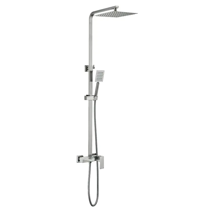 Душевая колонна со смесителем Zerix KUB-008-J из нерж. стали SUS304 (ZX4854) Душевая колонна со смесителем Zerix KUB-008-J из нерж. стали SUS304 (ZX4854)