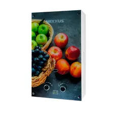Газовая колонка MIXXUS GWH-0310 BASIC GLASS дымоходная 10 л/мин (панель из стекла с рисунком) (WH00