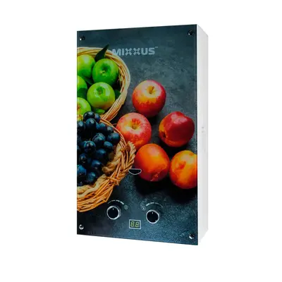 Газовая колонка MIXXUS GWH-0310 BASIC GLASS дымоходная 10 л/мин (панель из стекла с рисунком) (WH00 Газовая колонка MIXXUS GWH-0310 BASIC GLASS дымоходная 10 л/мин (панель из стекла с рисунком) (WH00