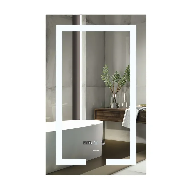 Зеркало Mixxus Hard MR06-50x80 (часы, LED-подсветка, антизапотевание) (MI6011)