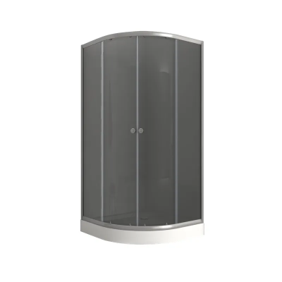 Душевая кабина с низким поддоном Mixxus PLAIN SCT02-90x90x195-GR SATIN серое тонированное стекло 4м