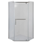 Душевая кабина без поддона Mixxus LINES SC01-90x90x185-TR CHROME прозрачное стекло 6мм (MI6915)