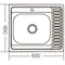 Мийка кухонна ZERIX Z6060R-04-160E (satin) (ZM0576) Мийка кухонна ZERIX Z6060R-04-160E (satin) (ZM0576)