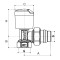 Кран радіаторний Roho R5551-050 - 1/2" кутовий (антипротечка) (RO0129)