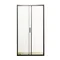 Дверь в нишу Mixxus Premium DIVERSE SD01-140x185-TR Black прозрачное стекло 5мм (MI6878)