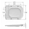 Сидение-крышка для унитаза Mixxus SEAT COVER QUADRO-2003 с микролифтом 430х338х35mm (MI6689)