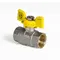 Кран шаровой KOER KR.217.G - 1/2" FF ГГМ YELLOW, ручка "бабочка" желтая (KR0032) Кран шаровой KOER KR.217.G - 1/2" FF ГГМ YELLOW, ручка "бабочка" желтая (KR0032)