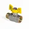 Кран шаровой KOER KR.218.G - 1/2" FM ГШМ YELLOW, ручка "бабочка" желтая (KR0036) Кран шаровой KOER KR.218.G - 1/2" FM ГШМ YELLOW, ручка "бабочка" желтая (KR0036)