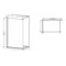 Душевая перегородка Mixxus Premium FLAT SP02-80x200-TR Black Walk-In прозрачное стекло 8мм (MI6854)