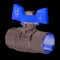 Кран шаровый Koer KG.207 - 1/2" FF ГГБ (газ) (KR4958)