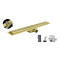 Душевой трап из нержавеющей стали SUS304 Koer FD35-70x800-Brushed Gold (AC0719)