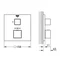 Термостат скрытого монтажа для 1 потребителя Grohe Grohtherm Cube (24153000)