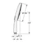 Ручной душ, 3 режима струи Grohe Rainshower SmartActive (26553000)