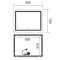 Зеркало Mixxus Premium QUADRO MR20-90x70-REVERSE (LED Touch, Anti-fog, димер) (MP6621)