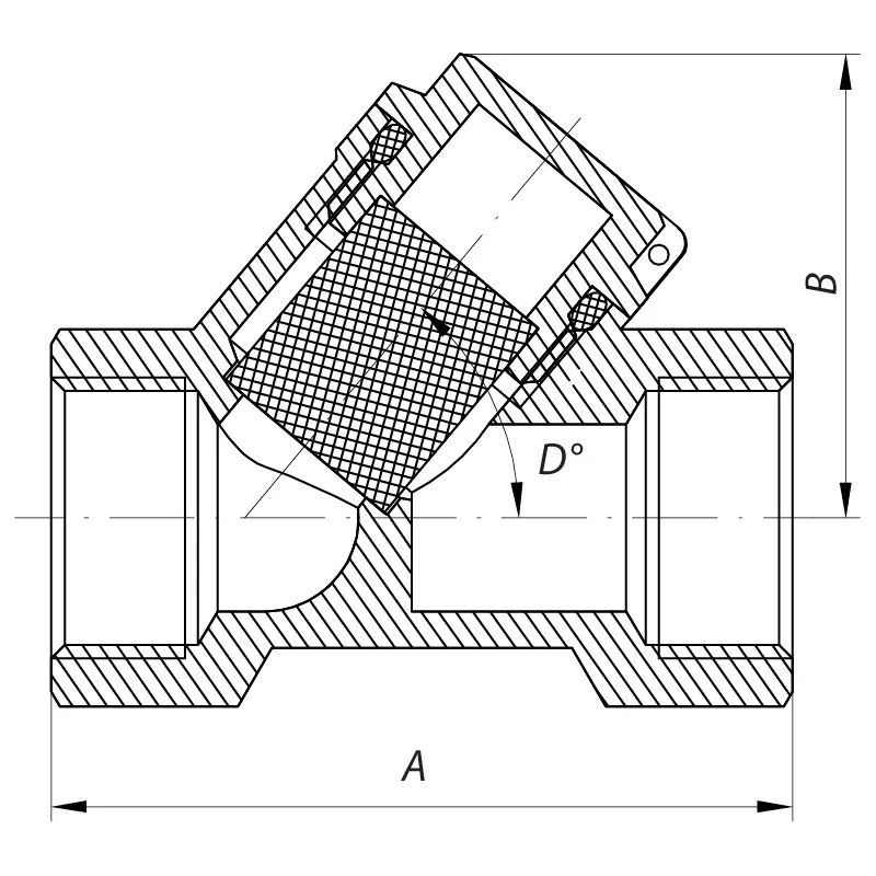 Фильтр грубой очистки 1/2" Koer KR.F01 (KR0105) Фильтр грубой очистки 1/2" Koer KR.F01 (KR0105)