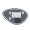 Зеркало Mixxus Premium DIVERSE MA01-90x60-REVERSE (LED Touch, Anti-fog, димер (3-6,5kK)) (MP6633)