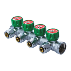 Коллектор вентильный с фитингом Koer KR.1121-4 3/4”x4 ways (KR2652)
