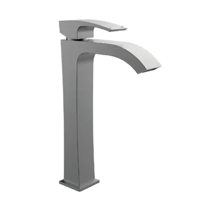 Смеситель для умывальника Koer KB-13007-07 высокий (Цвет графит) (KR5154)